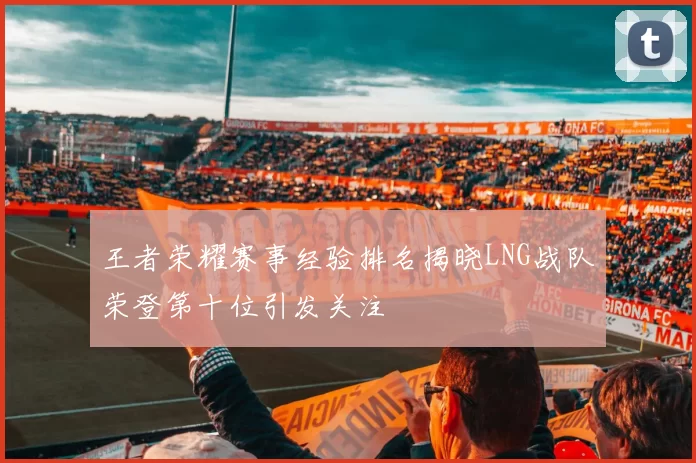 王者荣耀赛事经验排名揭晓LNG战队荣登第十位引发关注