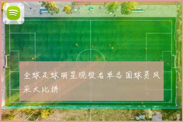 全球足球明星现役名单各国球员风采大比拼